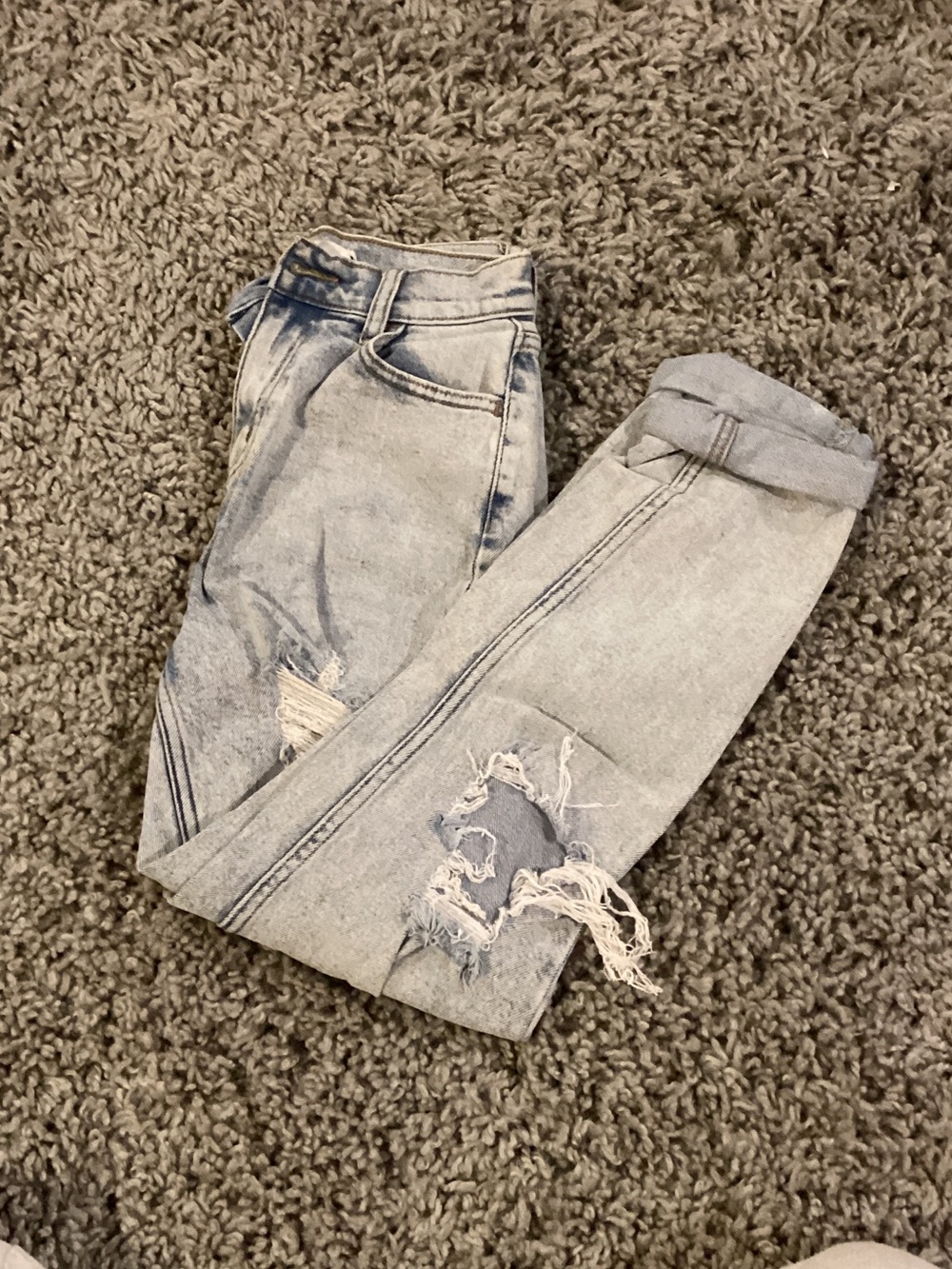 Cello Light Blue Ripped Skinny Jeans